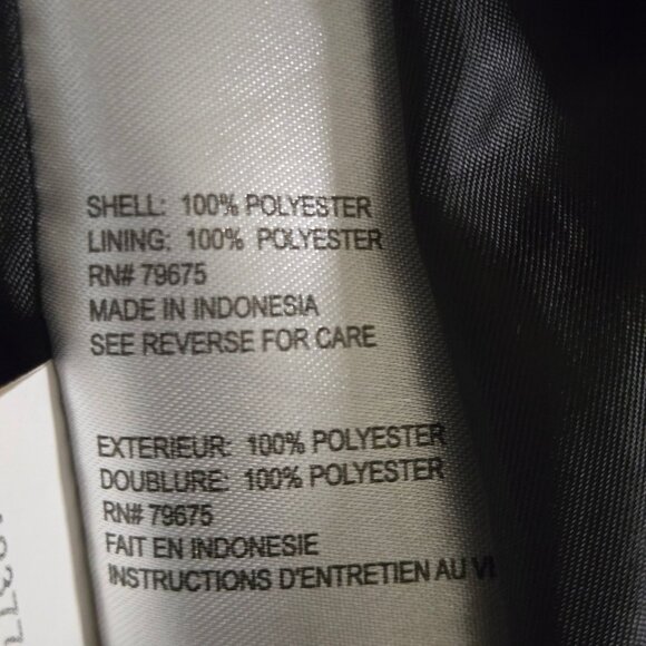 Michael Michael Kors Anorak Raincoat Black Gold Logo Hardware Full Zip Size M - Picture 14 of 14